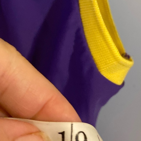 Lakers New #32 Johnson Purple Yellow bodysuit swimsuit sporty halloween costume - Picture 11 of 11